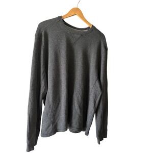 Eddie Bauer Mens Long‎ Sleeve Crew Neck Pullover Sweater Dark Gray Size XL